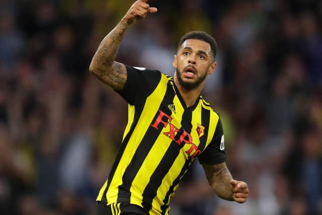 Andre Gray of Watford. Photo by Richard Heathcote/Getty Images