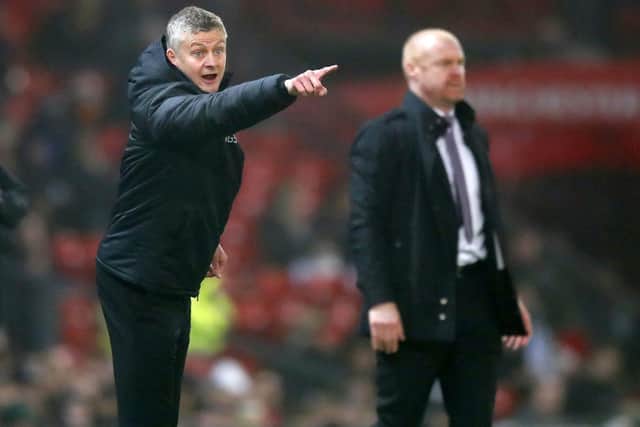 United boss Solskjaer on the touchline against Burnley