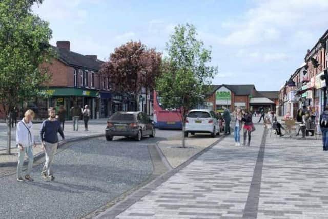 Artist's impression of Hough Lane under a new one-way system (image: WGY)