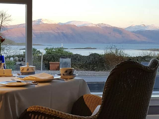 The stunning view from the Airds dining room