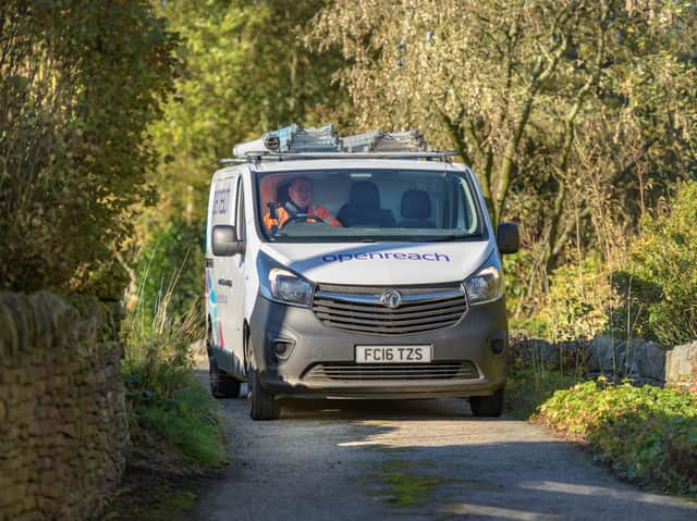 An Openreach van