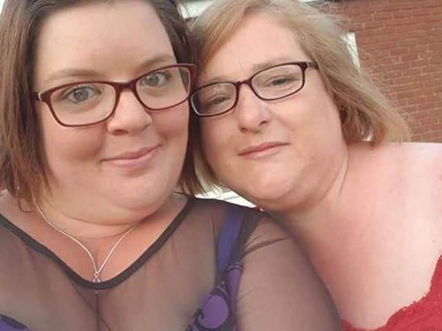 Laura Connor (right) with Katie Wright, who's been her best friends for 16 years.