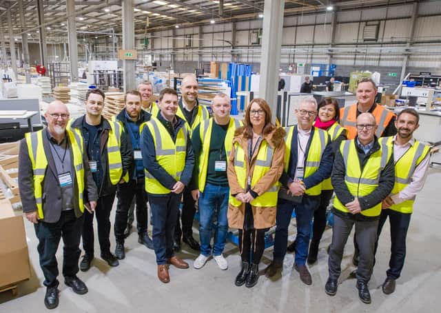 Delegates of the Made Smarter Leadership Programme during a visit to Veka.