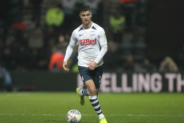 PNE's Andrew Hughes in his last first-team game against Middlesbrough on New Year's Day