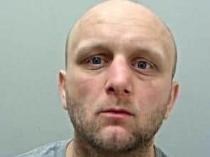 Carl Lewis (pictured) has links to the Cottam, Plungington, St Matthews, Callon and Fulwood areas of Preston. (Credit: Lancashire Police)