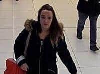 The CCTV imagewas captured at The Mall shopping centre in Blackburn at about midday on December12, 2019. (Credit: Lancashire Police)