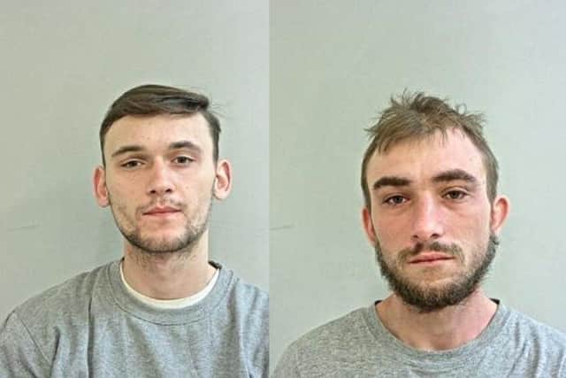 Liam Hodgson (left), 28, and Michael Dawson (right), 22, have been jailed for more than six years. (Credit: Lancashire Police)