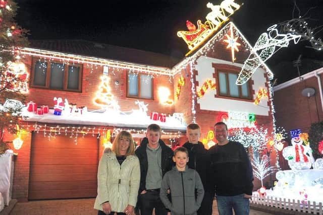 Mark Tipping and his family raised over 14,000 for charity with their 2019 Christmas lights display.