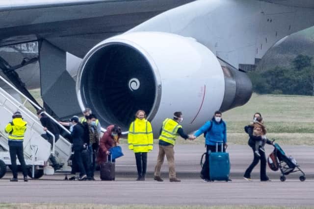 Eighty-three Britons and 27 foreign nationals arrive at RAF Brize Norton