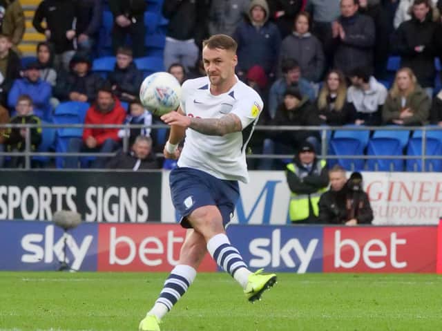 Preston North End's German defender Patrick Bauer