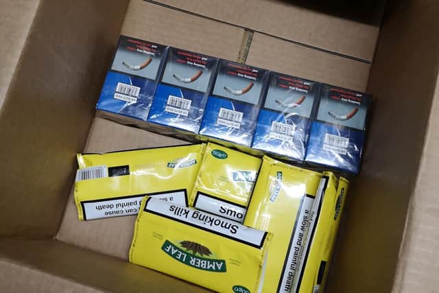 Some of the illicit tobacco found at J and C Stores - CREDIT: Lancashire Trading Standards