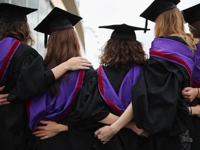 Members of the University and College Union (UCU) at 74 UK universities will walk out for 14 days. (Photo by Dan Kitwood/Getty Images)