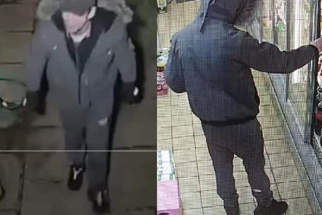 Police would like to speak to the male pictured in relation to the crimes. (Credit: Lancashire Police)