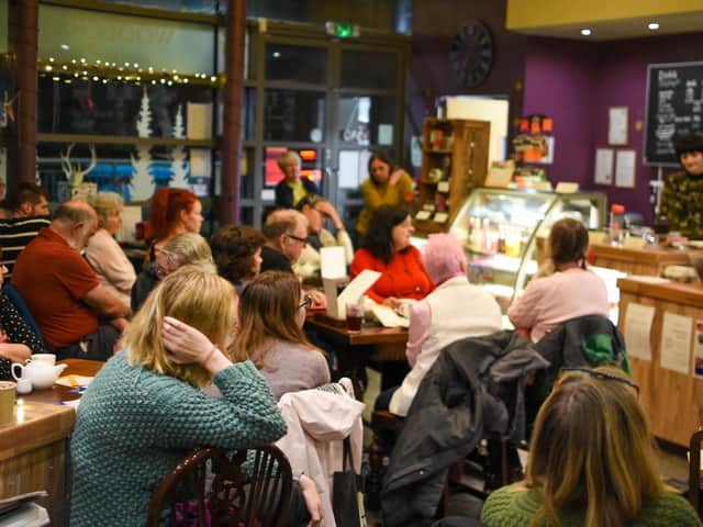 Green Living Chorley meeting at Woodchats Coffee Shop.