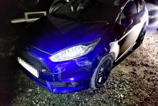 The stolen Fiesta ST has been recovered after being abandoned by its driver following last night's police chase