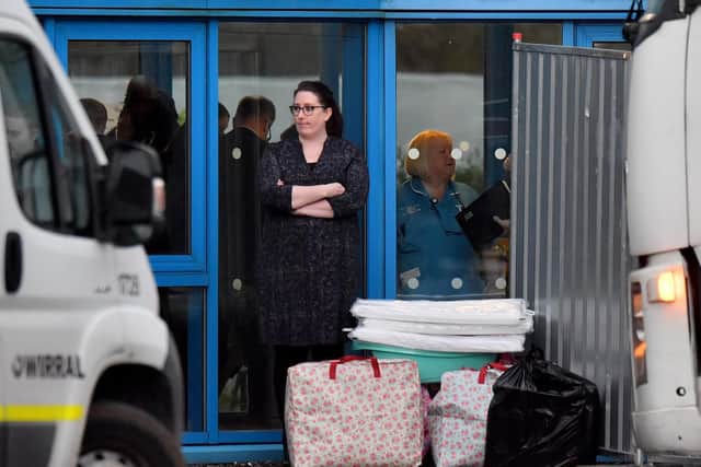 Nurses had to be vacated from the NHS staff accommodation block in the grounds of Arrowe Park Hospital to make space for the quarantined Britons. Pic: Getty