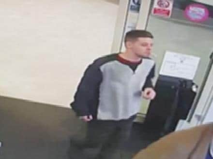 David Dickson, 28, was seen on CCTV leaving Blackpool Victoria Hospital yesterday (Thursday, February 6) before last being seen close to the train station in Poulton at around 5.45pm. Pic: Lancashire Police
