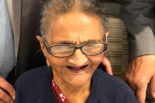 Santa Parekh on her 107th birthday