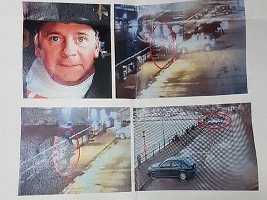 Police have been handing out appeals at Preston Docks this morning (February 10) that include CCTV images of Shaun Horan's last known movements