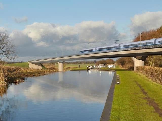 An image of how HS2 will look