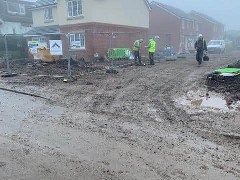 Builders told to clean up their act as Longridge residents complain of muddy quagmire on surrounding roads