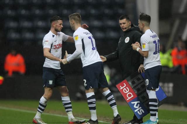 Paul Gallagher and Josh Harrop come on as substitutes for PNE against Millwall