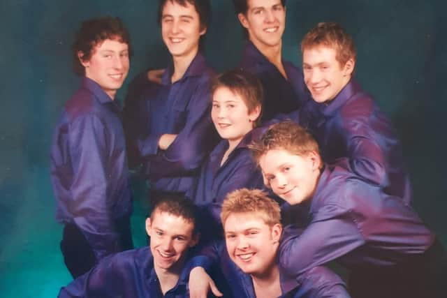 Tom with fellow BIDCA skaters from his younger days skating at Blackpool Arena at Blackpool Pleasure Beach