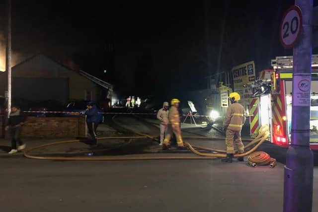 Firefighters from Preston, Penwortham, Bamber Bridge, Leyland, Fulwood, Longridge and Chorley tackled the fire at the Skeffington Road last night (February 16)