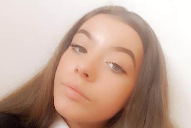 Sophie Hargreaves (pictured) was last seen wearing a black coat with a fluffy hood, a white t-shirt, black leggings and white trainers. (Credit: Lancashire Police)