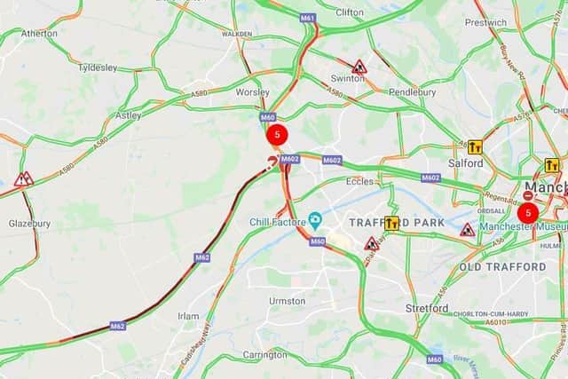 Motorists are experiencing delays of up to 29 minutes,according to the AA. (Credit: AA)