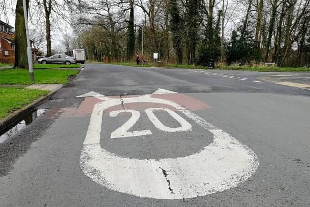 "The only thing that works" when it comes to slowing down vehicles, according to one speeding campaigner - a so-called 'speed table', seen here at the junction of Larches Lane and Larches Avenue