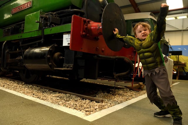 Superhero day at Ribble Steam Railway and Museum
Ethan Collings as the Hulk.