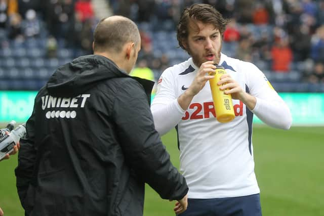 Alex Neil in discussion with Ben Pearson.