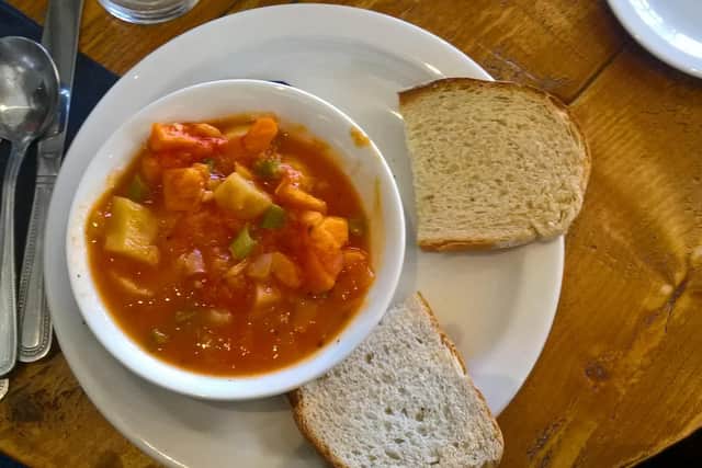 Thick and chunky vegetable soup