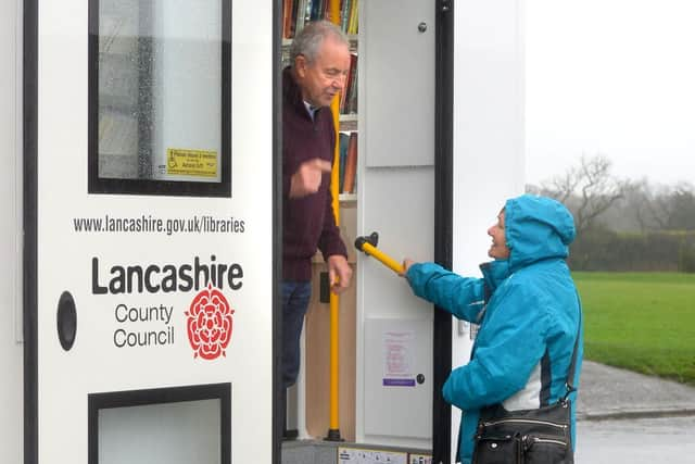 One of the new vans and driver Mike Fletcher and Marel Urry Local Parishes Councillor.

Photo: Tim Bradley