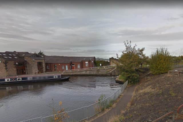 The body of a man was found in a canal near Lockside in Blackburn. (Credit: Google)