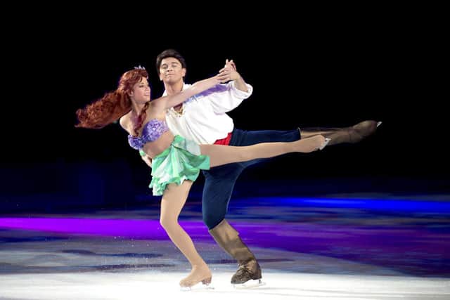 Grant Marron as Prince Eric and Kristine Gardner as Ariel in Disney on Ice