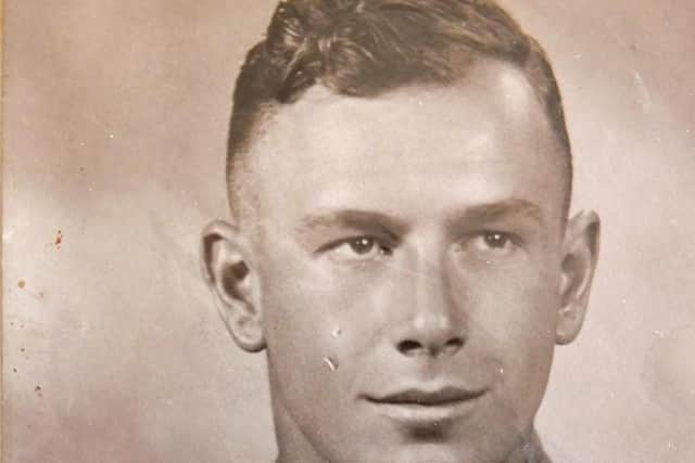 Bob as a young soldier in the Second World War.