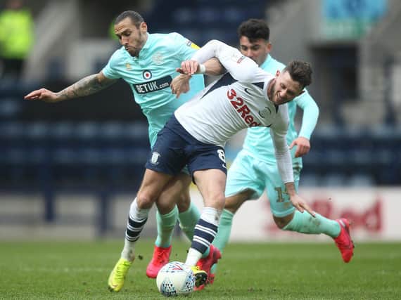 Alan Browne in the thick of the action against QPR