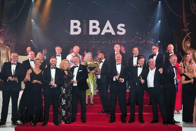 The BIBAS winners at the Tower Ballroom Blackpool