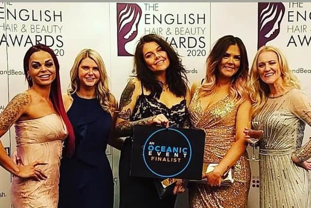 The team from Roberts Steel in Fulwood have been voted the Best Hair Salon Team award in the English Hair and Beauty Awards 2020