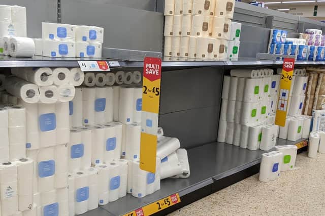 Morrisons in Preston appears to be unaffected by a rise in demand for toilet roll.