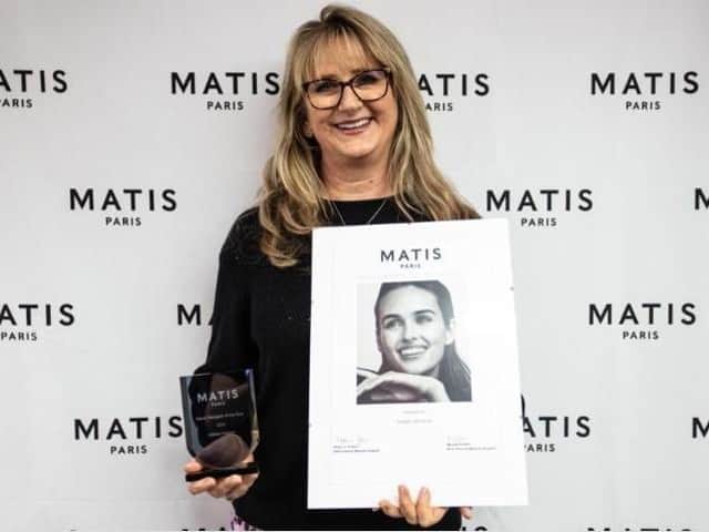 Debbie pictured with her award