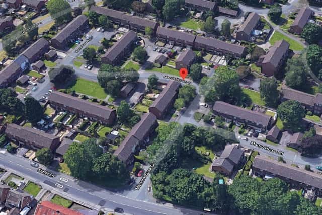The body of a woman, aged in her 50s, was found at the scene of a house fire in Manor House Close, Leyland at 2.50am on Saturday (March 7). Pic: Google