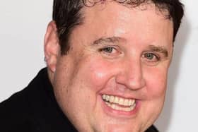 Peter Kay has been spotted at a Shell garage in Preston, the first time the star has been seen in public this year. Pic: Ian West/PA Wire