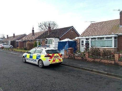 A 75-year-old man died after he was found with serious injuries to his head and body at an address in Longton.