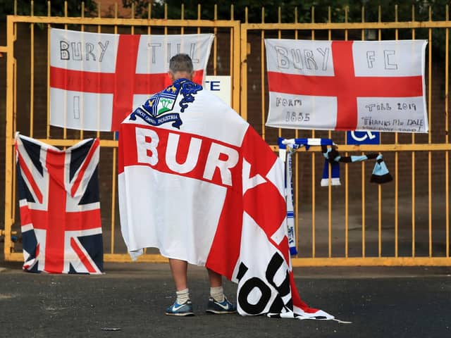 Bury were expelled from the English Football League earlier this season
