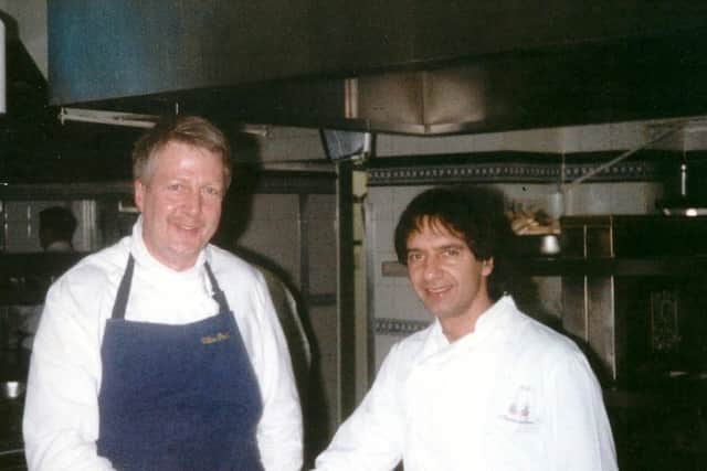 Preston chef Peter Stead with famous chef Raymond Blanc