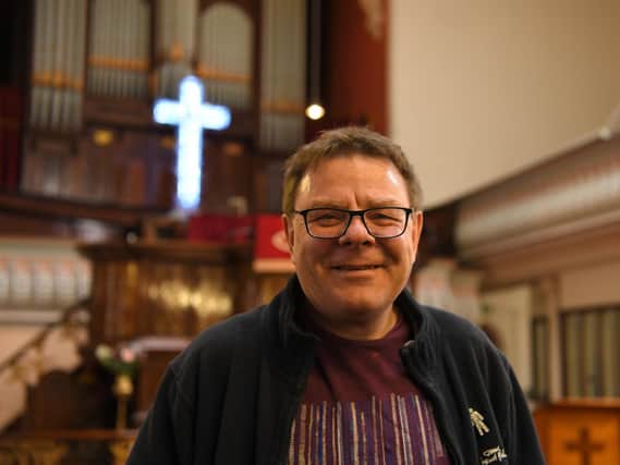 Paul Blackett at Preston's Central Methodist Church.