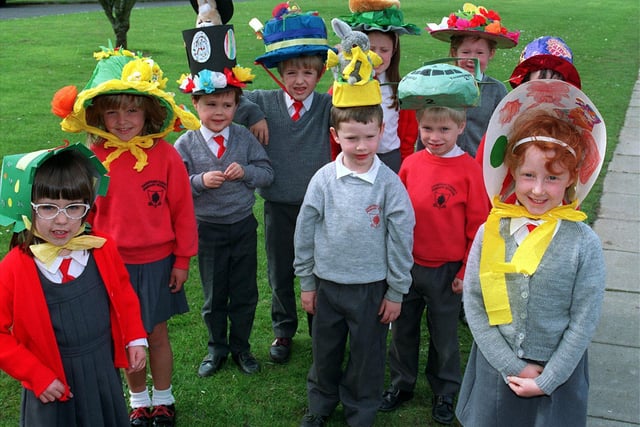 Easter bonnets at Garstang CP Primary school